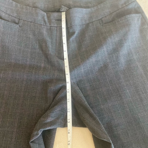 Lane Bryant Plaid Wide Leg Petite Trouser Pants - Size 18 - Picture 8 of 14